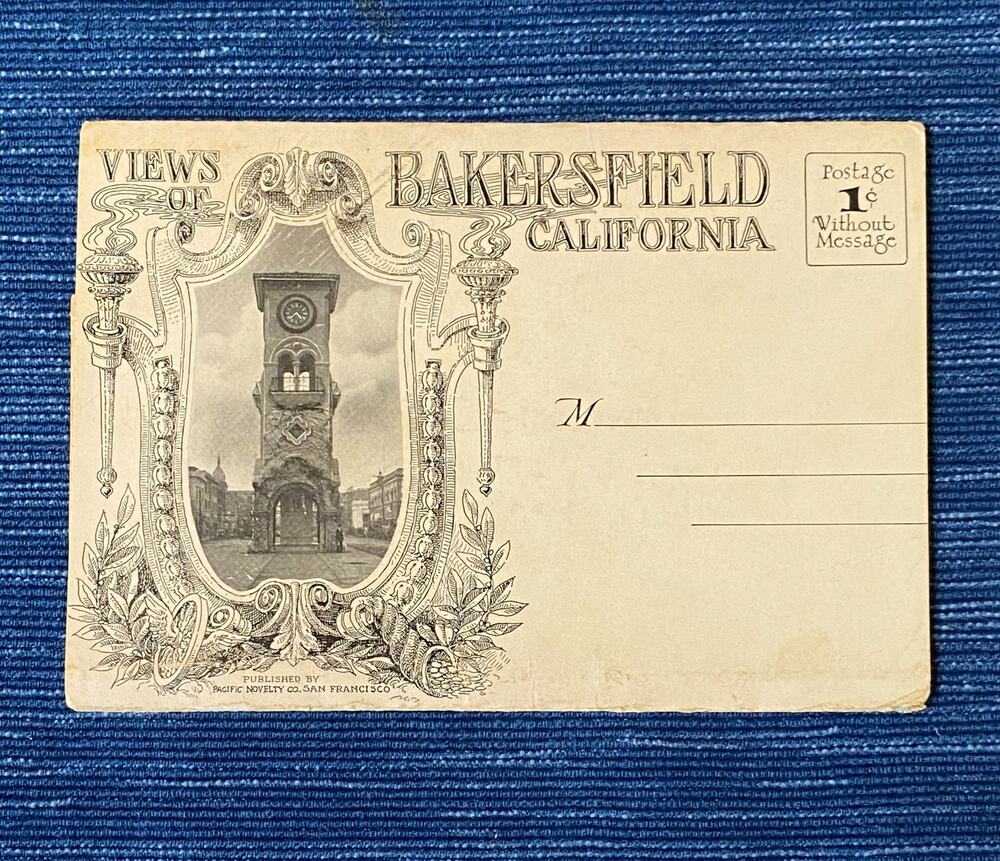 Vinatge 1914 22 Views Of Bakersfield California Postcard Folder 94B